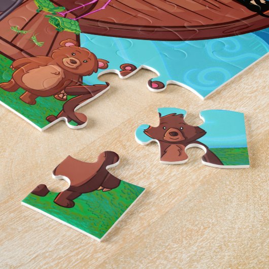 Noah's Ark Two by Two Children's Kleinkind Puzzle (Seite)