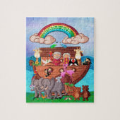 Noah's Ark Two by Two Children's Kleinkind Puzzle (Vertikal)