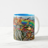 Noah's Ark Two-Tone-Kaffee-Tasse Zweifarbige Tasse (VorderseiteRechts)