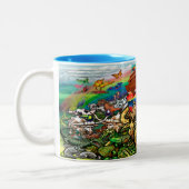 Noah's Ark Two-Tone-Kaffee-Tasse Zweifarbige Tasse (Links)