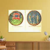 Noah's Ark und Adam und Eva Leinwanddruck (Insitu (Wohnzimmer))