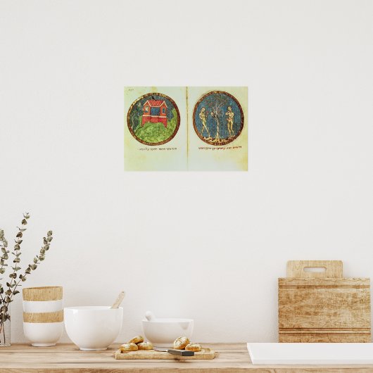 Noah's Ark und Adam und Eva Poster (Küche)