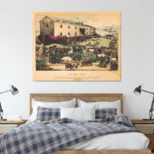 Noah's Ark von Currier & Ives (1868-78) Leinwanddruck (Insitu (Schlafzimmer))