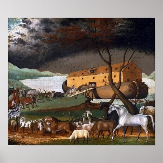 Noah's Ark von Edward Hicks - Circa 1846 Poster (Vorne)