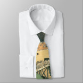 Noah's Ark von Edward Hicks, Vintage Volkskunst Krawatte (Gebunden)