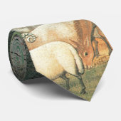 Noah's Ark von Edward Hicks, Vintage Volkskunst Krawatte (Gerollt)