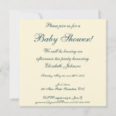 Noah's Ark von Hidley, Vintage Babydusche Einladung (Rückseite)