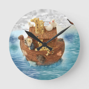 Noah's Ark Wall Clock Runde Wanduhr