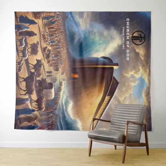 Noah's Ark Wandteppich (Beispiel (Horizontal))