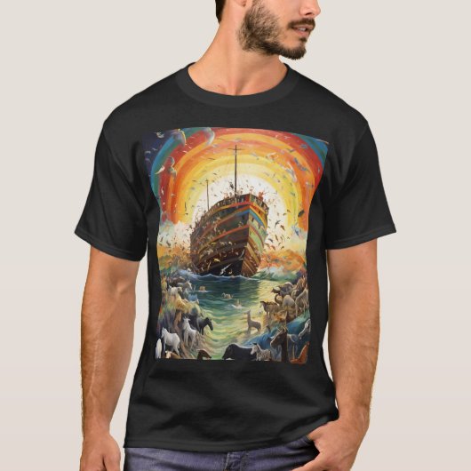 Noahs Ark Watercolor T-Shirt (Vorderseite)