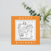 Noahs Ark Weather Forecast Cartoon Karte (Stehend Vorderseite)