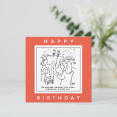 Noahs Ark Weather Forecast Cartoon Karte (Stehend Vorderseite)