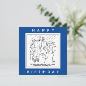 Noahs Ark Weather Forecast Cartoon Karte (Stehend Vorderseite)