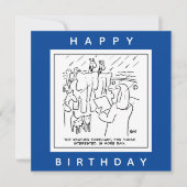 Noahs Ark Weather Forecast Cartoon Karte (Vorderseite)