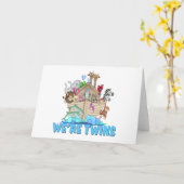 Noah's Ark Wir sind Twins Karte (Gelbe Blume)