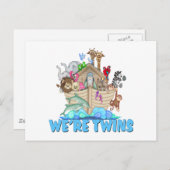 Noah's Ark Wir sind Twins Postkarte (Vorne/Hinten)