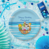 Noahs Baby Aniamls Arche-| | personalisiert Pappteller (Party)