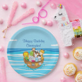 Noahs Baby Aniamls Arche-| | personalisiert Pappteller (Party)