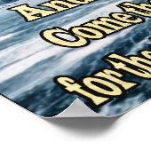 Noahs Christliche Printplakate mit Schrift Poster (Ecke)