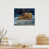 Noahs Christliche Printplakate mit Schrift Poster (Küche)