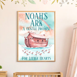 Noahs Christliches Kinderzimmer Kids Wall Art Poster