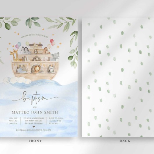 Noahs Einladung zur Taufe