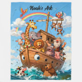 Noahs großes Ark-Abenteuer Fleecedecke (Vorderseite)