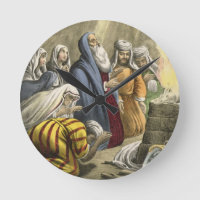 Noahs Opfer beim Verlass der Arche, aus einer Bibe