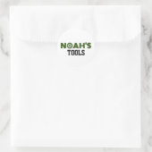 Noah's Tools Classic Round Sticker (Tasche)