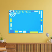 NOAH'S WAVES Bar Bat Mitzvah Sign-In Board Leinwanddruck (Insitu (Wohnzimmer))