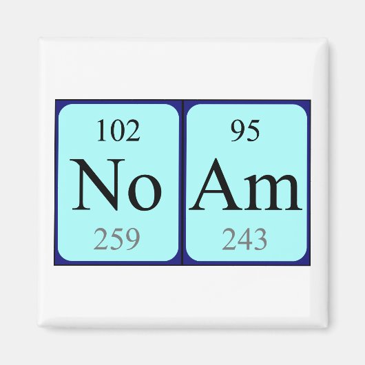 Noam Periodenmagnet Magnet (Vorne)