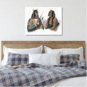 Noapeh, ein Assiniboin-Indianer und Psihdja-Sahpa, Leinwanddruck (Insitu (Schlafzimmer))