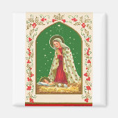 NOB165 Mary and Baby Jesus.tif Magnet (Vorne)