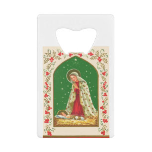 NOB165 Mary und Baby Jesus.tif Geldbeutel Flaschenöffner