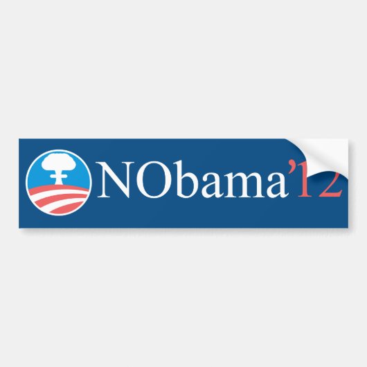 NObama 12 Autoaufkleber (Vorne)