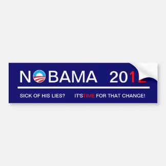 Nobama 2012 autoaufkleber