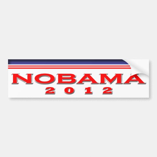 Nobama 2012 autoaufkleber (Vorne)
