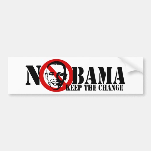 Nobama Anti-obama Autoaufkleber (Vorne)