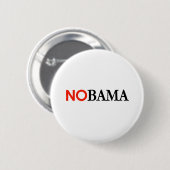 NOBAMA / ANTI-OBAMA - Maßgeschneidert Button (Vorne & Hinten)