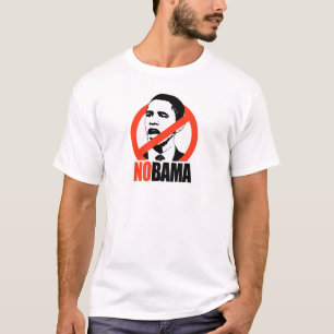 NOBAMA/ANTI-OBAMA T - SHIRT