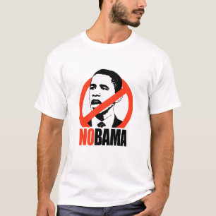 NOBAMA/ANTI-OBAMA T - SHIRT