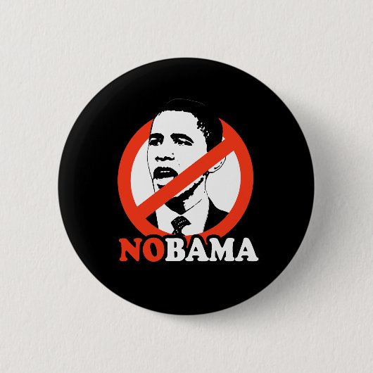 NOBAMA/ANTI-OBAMA-T - SHIRT BUTTON (Vorderseite)