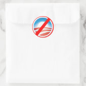 NOBAMA Anti Obama T Shirts, Tasse, Hoodies Runder Aufkleber (Tasche)