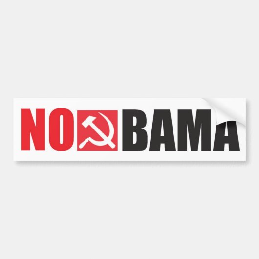 NoBama Autoaufkleber (Vorne)