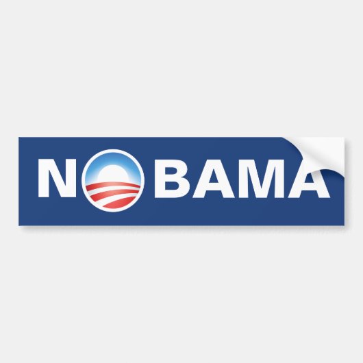 NObama Autoaufkleber (Vorne)