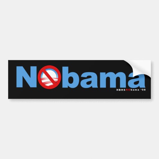 Nobama Autoaufkleber (Vorne)