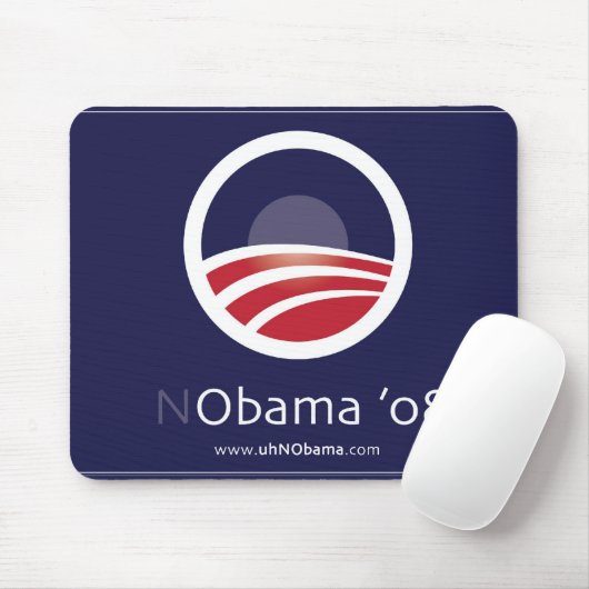 NObama für Mausunterlage Präsidenten-08 Wahl Mousepad (Mit Mouse)