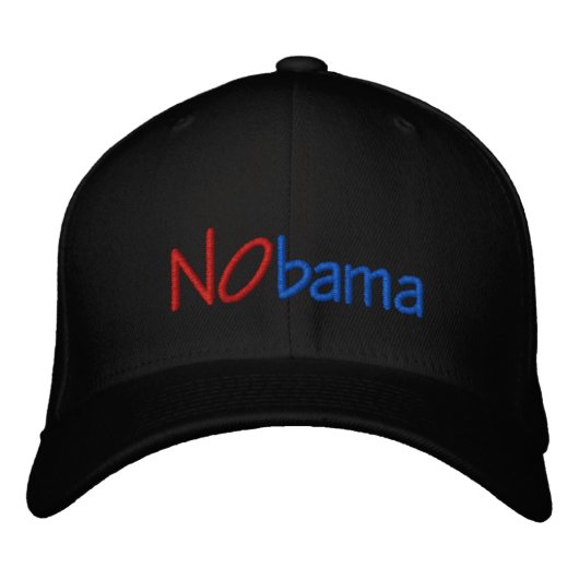 NObama Hat Bestickte Kappe (Vorderseite)
