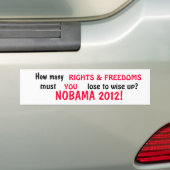 NOBAMA - Rechte Autoaufkleber (Auf Auto)