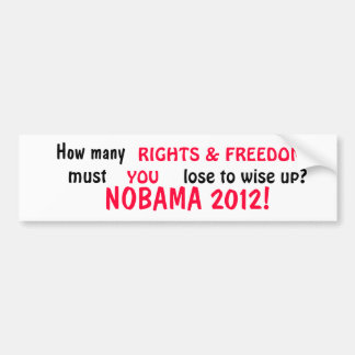 NOBAMA - Rechte Autoaufkleber